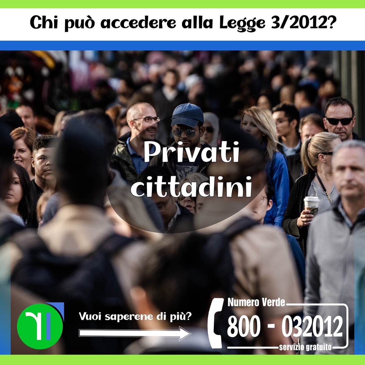 RialziamociITA's tweet photo. 🇮🇹 Rialziamoci Italia 📜 #Legge3
Non è solo uno strumento per le imprese❗️Una delle 6⃣ categorie a cui si rivolge sono i privati #cittadini. 
Se hai dubbi o gradisci dei chiarimenti puoi contattarci al numero verde 📲 800-032012
_____
#RialziamocItalia #Sovraindebitamento #Debito https://t.co/DFX1z2WuHO