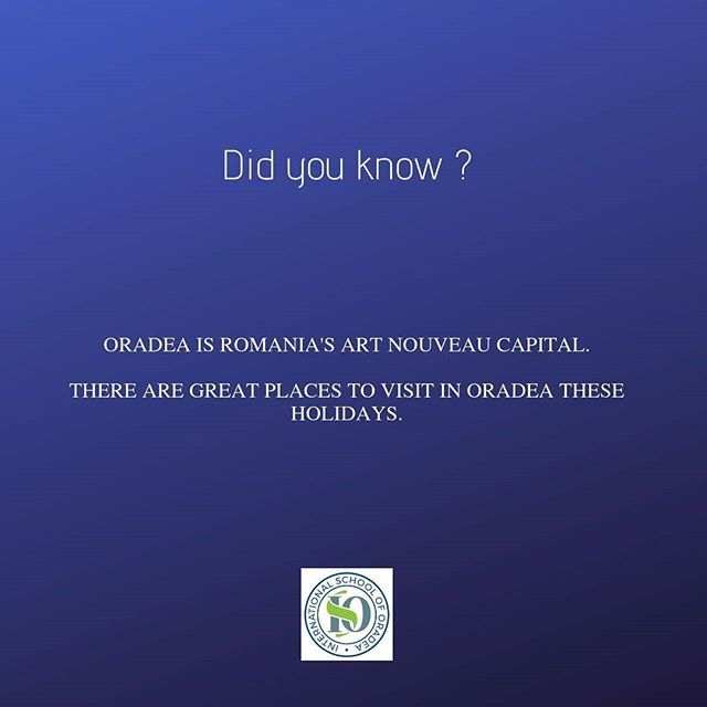 Oradea is the city host for @iso.romania and we believe is a great place to visit.

#internationalschooloforadea #loveiso #education #loveforeducation #oradea #oradeaschools #visitoradea