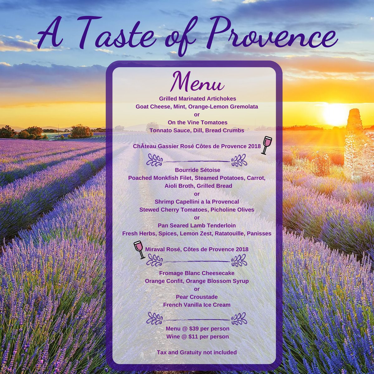 FigTreeSATX's tweet photo. For a limited time only #tasteofprovence #figtreerestaurant #sanantoniotexas https://t.co/jW4z2uQ1DG