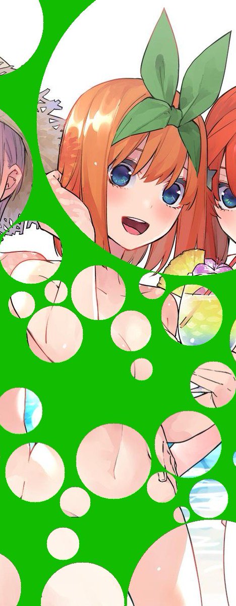 わた飴🦋🌱さんがTwitterに投稿した中野四葉(五等分の花嫁)のイラスト。