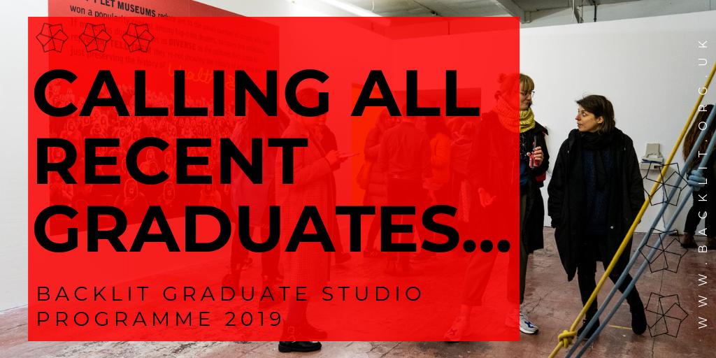 1 week left to apply for our graduate studio programme. The 6-month programme will start on September 1st 2019 and will culminate with your own exhibition at BACKLIT. 

backlit.org.uk/wp-content/upl…
