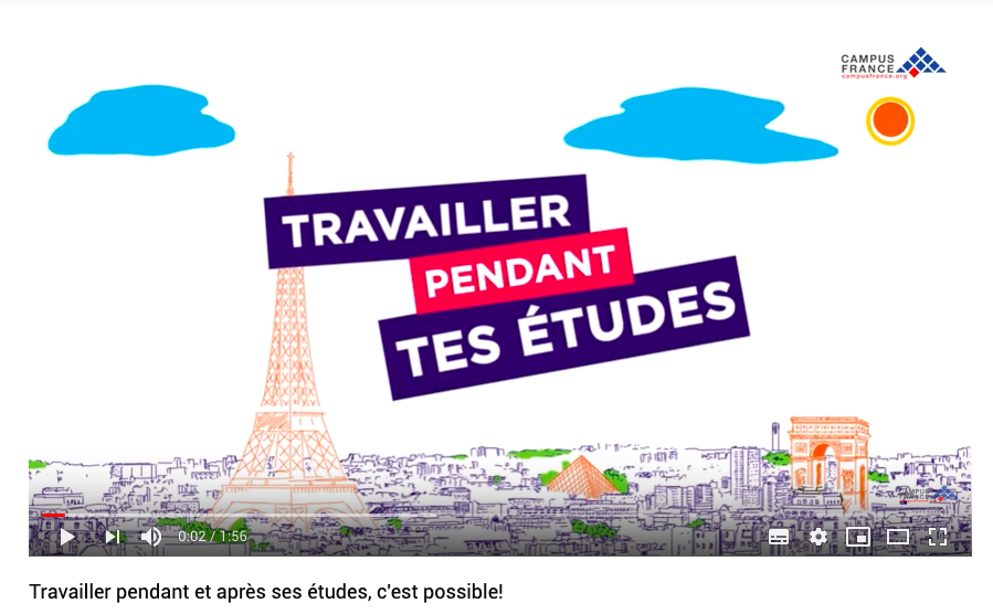 work_in_France's tweet photo. 👨‍🎓👩‍🎓 Vous êtes étudiant étranger en France et vous souhaitez travailler en France pour compléter vos ressources ? C'est possible !
▶️ @CampusFrance vous explique tout en vidéo : https://t.co/L2u8ebt5I1
@sup_recherche @etudiantgouv 
#workinfrance #studyinfrance https://t.co/gx7mvd9PR9