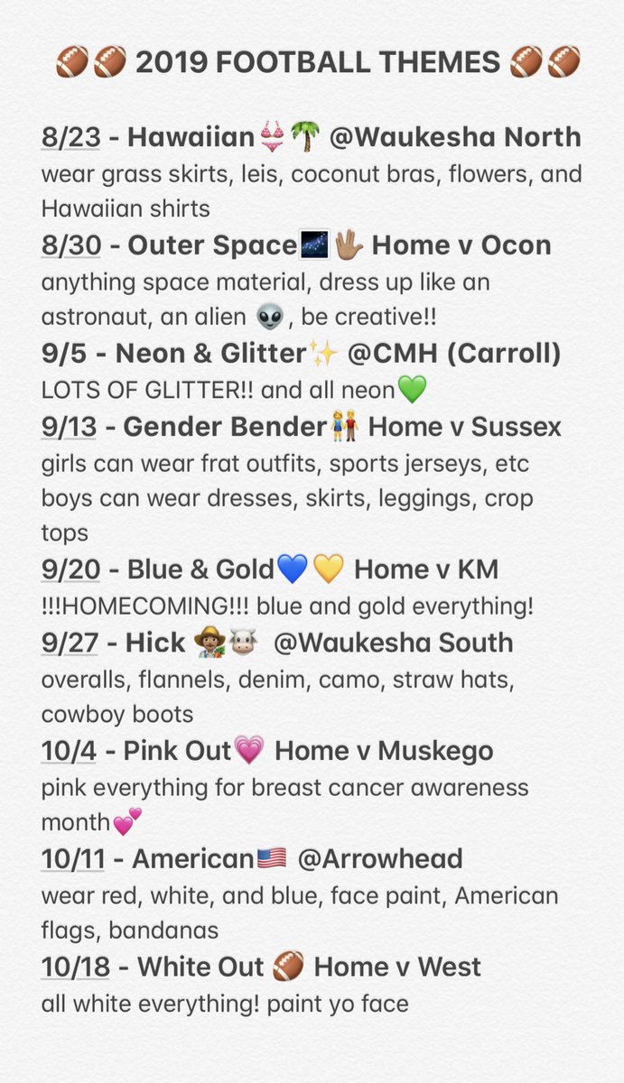 💙💛2019 FOOTBALL THEMES💛💙 rt to spread the word!!