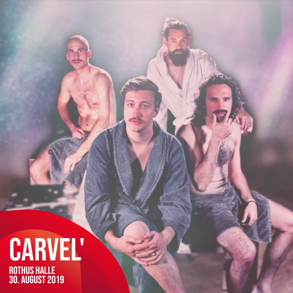 CARVEL' ist ein Organic Electronic Pop/Rock Quartett aus Basel CH und verbindet poppige Gesangslinien mit Einflüssen aus allen Ecken der elektronischen Musik...

Am Freitag, 30.08.2019 in der Rothus Halle. Yeah! 🚀😍