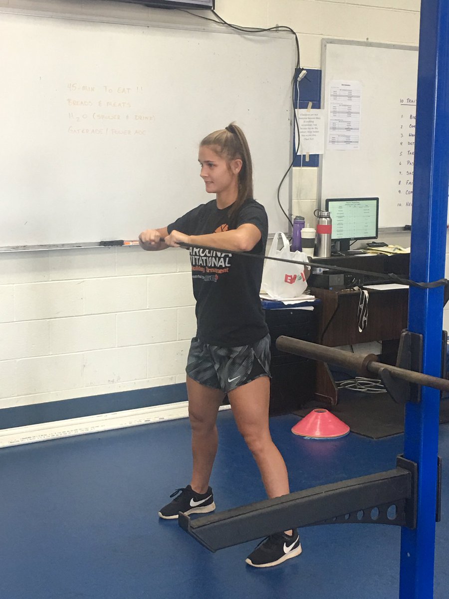 So proud of <a href="/hwellss12/">Hailey Wells</a>!! She may have graduated, but she has been in the weight room all summer preparing for <a href="/NGUsoftball/">NGU Softball</a>! Can’t wait to see what you do at the next level 💪 🥎