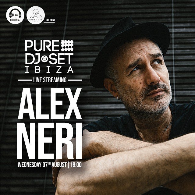 ClubbingTVRu's tweet photo. Наша студия #PureDjSetIbiza на Ибице приглашает сегодня Alex Neri в 19:00 МСК на Clubbing TV и Pure Ibiza Radio! 🌊 https://t.co/HP90tyrUce