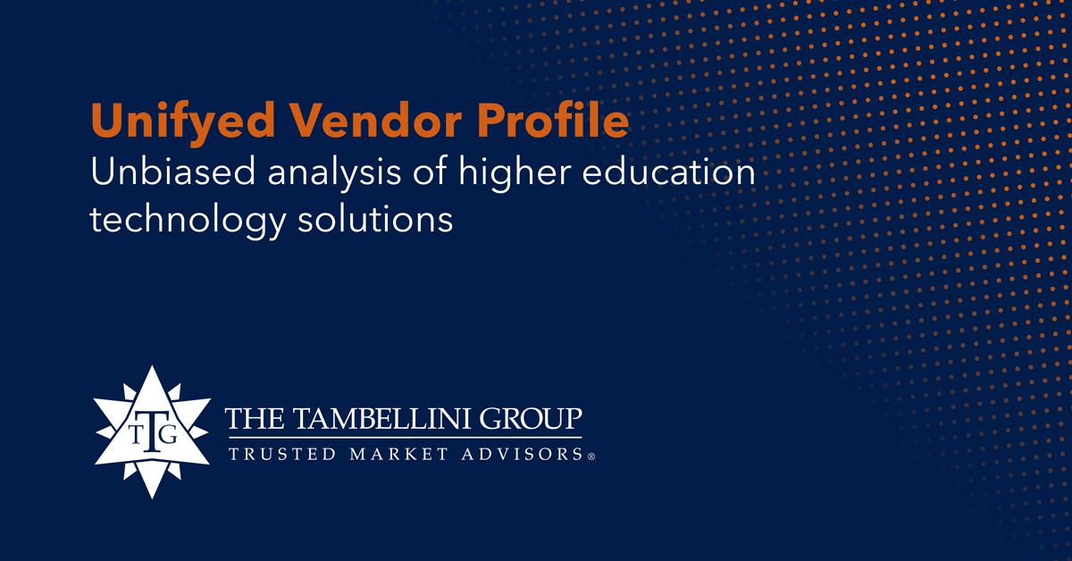 TambelliniGroup's tweet image. Looking to modernize your institution’s student systems? @TambelliniGroup releases vendor profile about #Unifyed ➡ ow.ly/KfuO50vjBdt #highered #CIO #VPIT #CTO #CISO #CFO #COO #provost