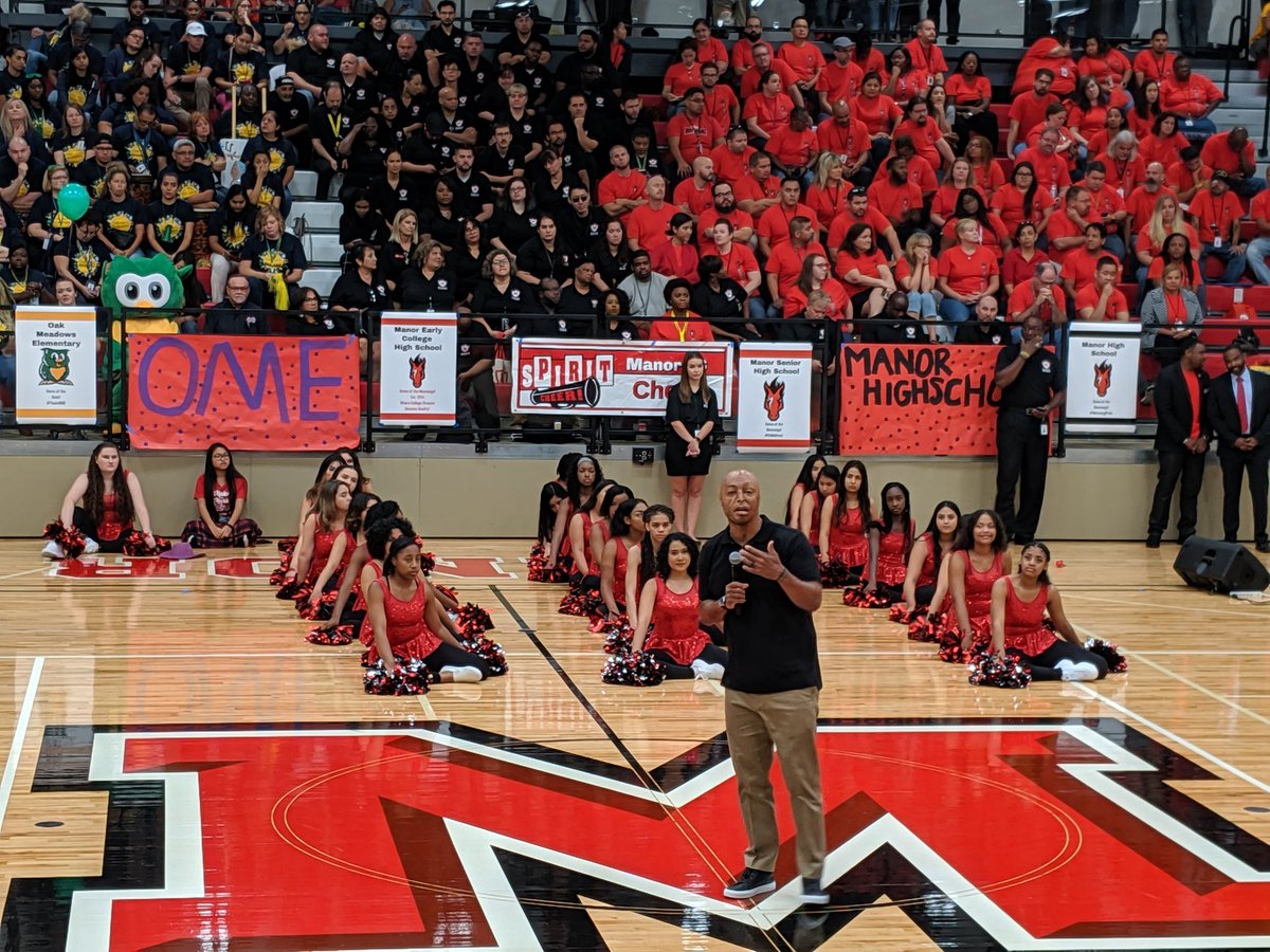 LagosElementary's tweet photo. "Every one of you have an incredible platform to impact children every day."

-@iamjrmartinez 

#SpartanSpirit #DestinationManor @ManorISD https://t.co/M38JzmkpeF