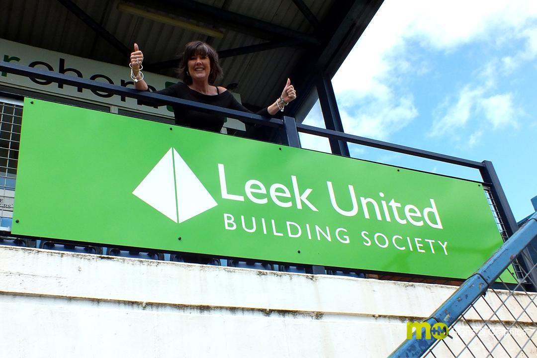 MMSignsGraphics's tweet image. The M&amp;amp;M Group have supported Leek Town for a few years now, various signage will go up at the grounds throughout the year.
Nina Smith, Signs and Graphics Manager has spent some time at the club lately, proudly promoting recent local signage. 

#Signage #LTFC #Local