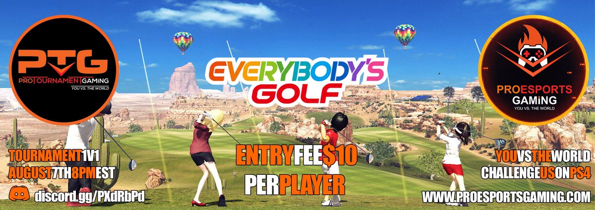 ITz_Hexxed's tweet image. Tonight Wed Aug 7th 8pm EST #EverybodysGolf #Tournament #PS4 on #ProEsportsGaming Registration Closes at 7pm So Get Registered Now discord.gg/YY8QGmj #esports #competitivegaming #twitch #prostreamer @You_vs_TheWorld @ptgonproe @STRIKEFORCESHO1 #marketing #advertising #play
