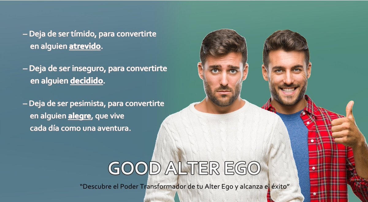 ¿Quieres convertirte en un seductor o en una seductora?

Aquí un nuevo enfoque con el que lo lograrás ;)

➡ (link: goodalterego.com)