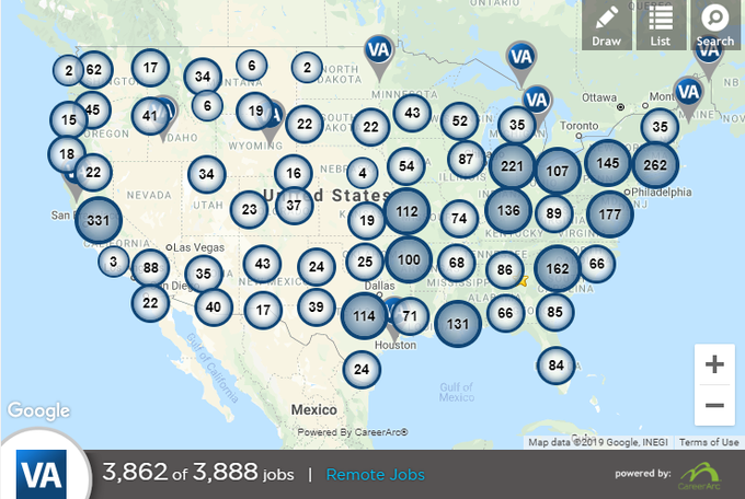 VetsExperience's tweet photo. Are you ready to start your #healthcare #job search? Start with 
@VACareers. Use the live map tool and find the @DeptVetAffairs opening that’s right for you: https://t.co/64bGxE2MpT https://t.co/jdAtUVCQzr