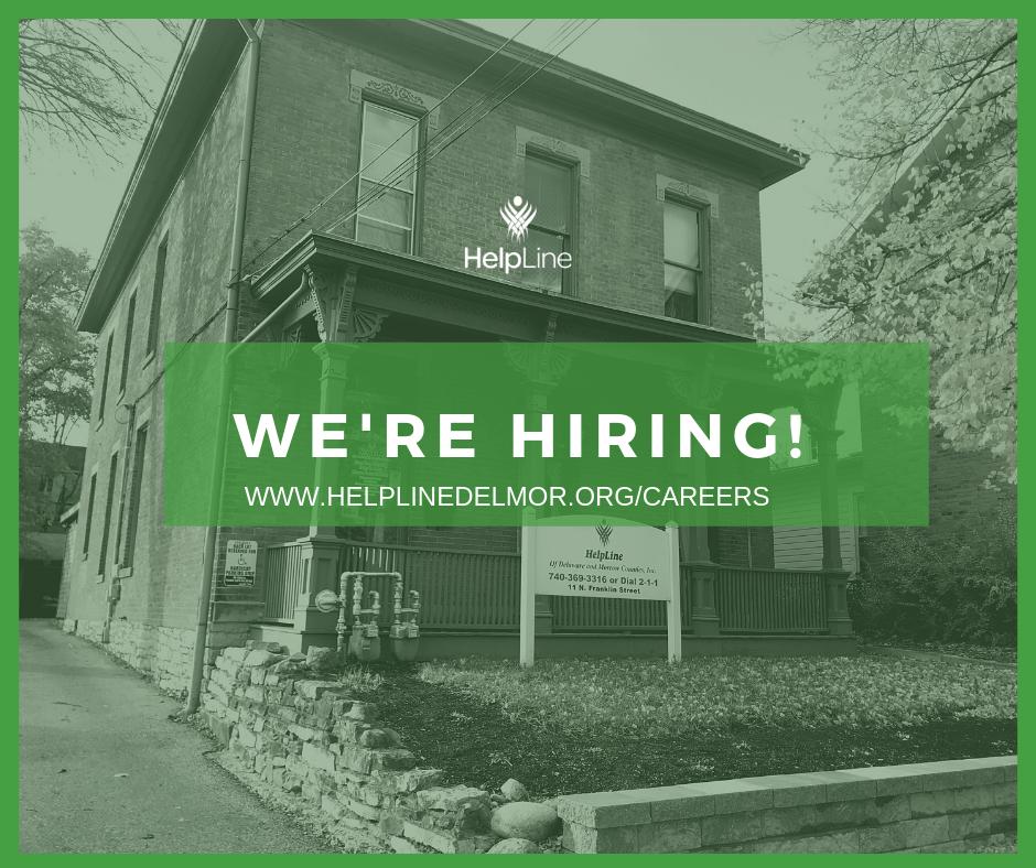 HelpLineDelMor's tweet image. We&apos;re Hiring! HelpLine has several new positions recently added to our careers page. Fuel your passion and find your career with us at helplinedelmor.org/careers/