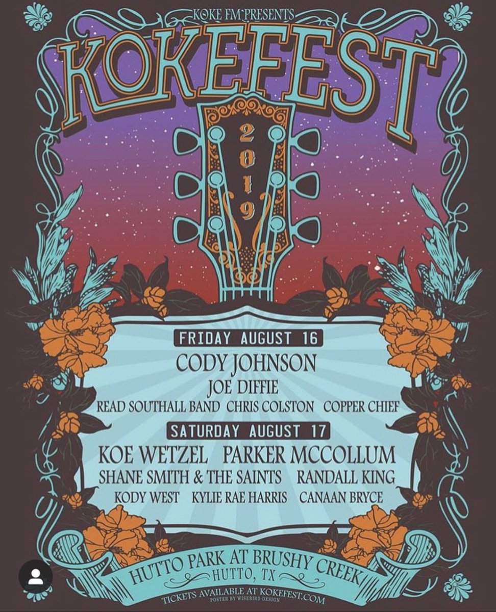 TheMusicFest's tweet photo. We’ve got 3 pairs of KOKEFEST Tickets to giveaway courtesy of @KOKEFMAUSTIN 
To Enter, follow @TheMusicFest and @KokeFM and retweet this post! A Winner will be announced 08/13/19 https://t.co/I1JqdlQ96q