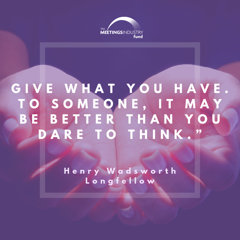 MeetingsFund's tweet photo. Starting the first week of #WisdomWednesday! Need help or want to help as an #eventprof? #WeveGotYourBack https://t.co/PegqIwpBn0