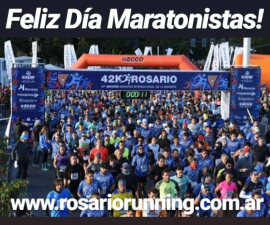 RosarioRunning's tweet photo. [ #HOY ]

FELIZ DIA MARATONISTAS!!
A todos y todas, que pasen un excelente día! https://t.co/fUNbRBaEmc