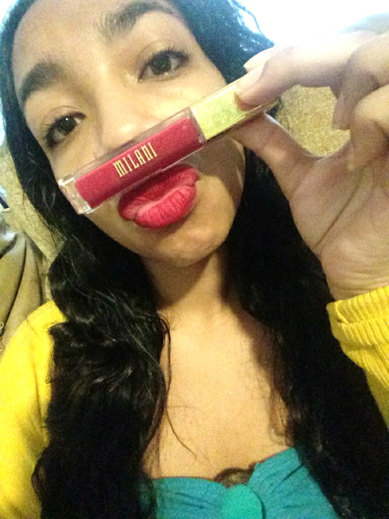 MariieShee's tweet photo. #Milani #Lips #AmoreMatte #Favorite #LipCream #Mustache #Gorgeous #15 #MakeUp #TheSelfeeApp https://t.co/LVjmOZLncz
