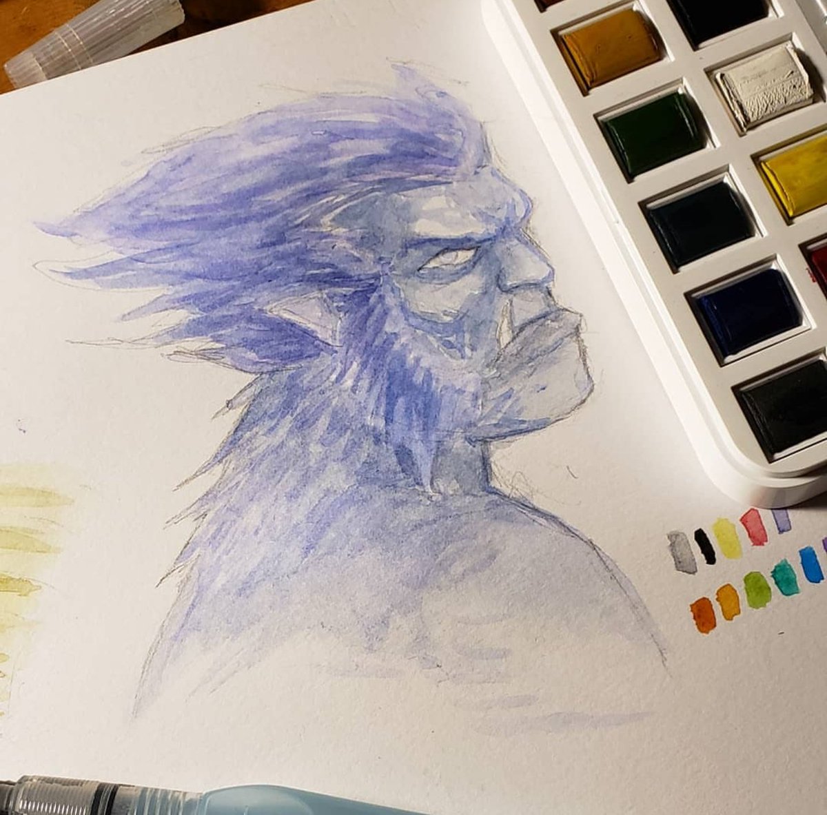 rustyclaymore_'s tweet photo. Watercolor Beast.
#xmen #mcu #marvel #stanleee #mutants #watercolor https://t.co/WQ9SeZOzFH