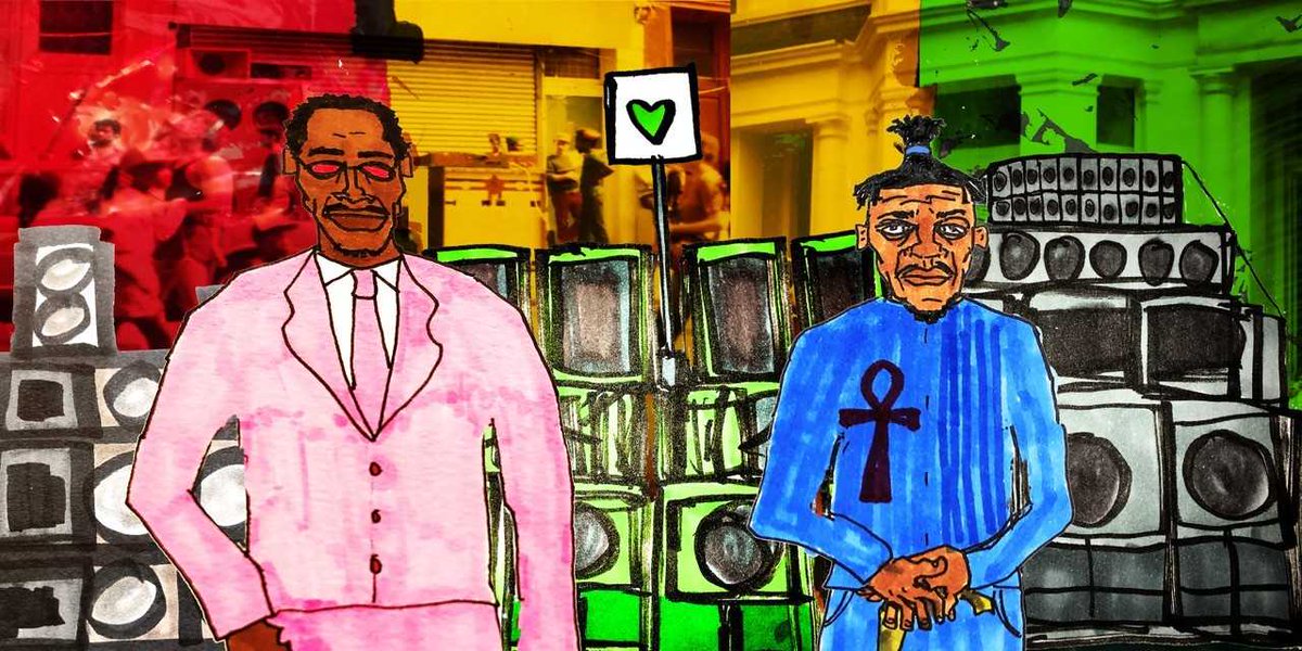 RBKC's tweet photo. Tonight is the launch of Portobello Wall Public Art Project 2019: Rhythm and Sound. #PortobelloWall 🎷

Meet @RBKCculture at the intersection between Oxford Gardens and Portobello Road at 6pm.

Bring your phones for an interactive experience, as the artwork includes QR codes! https://t.co/lBPkiB6HEc