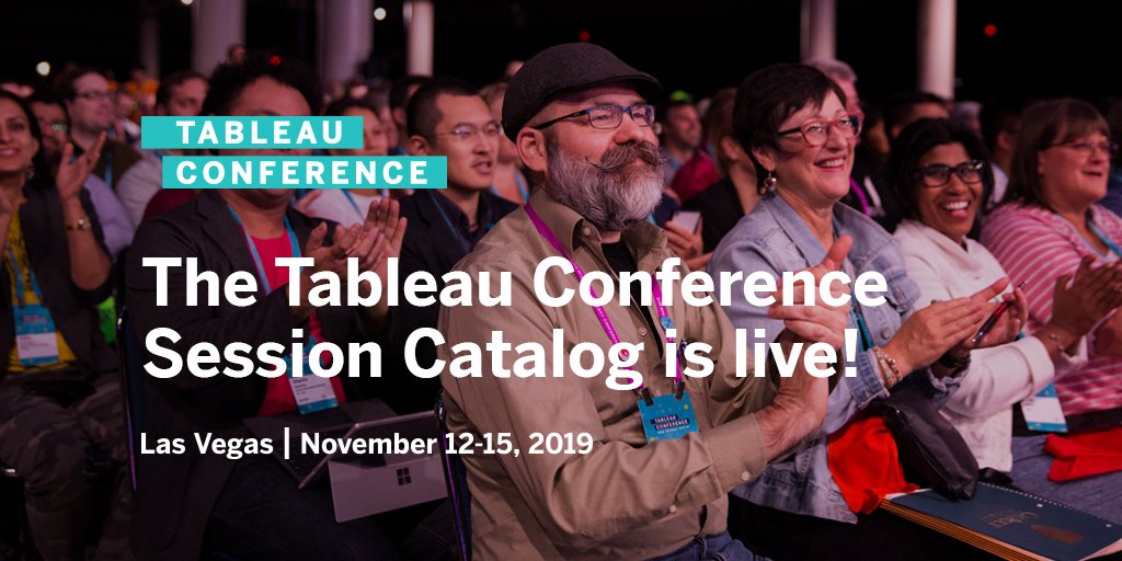 📣 This just in: The TC19 session catalog is live! At #data19, there's something for every experience level, industry vertical, and job focus. Make sure to favorite your top sessions: tabsoft.co/2M5gp6W