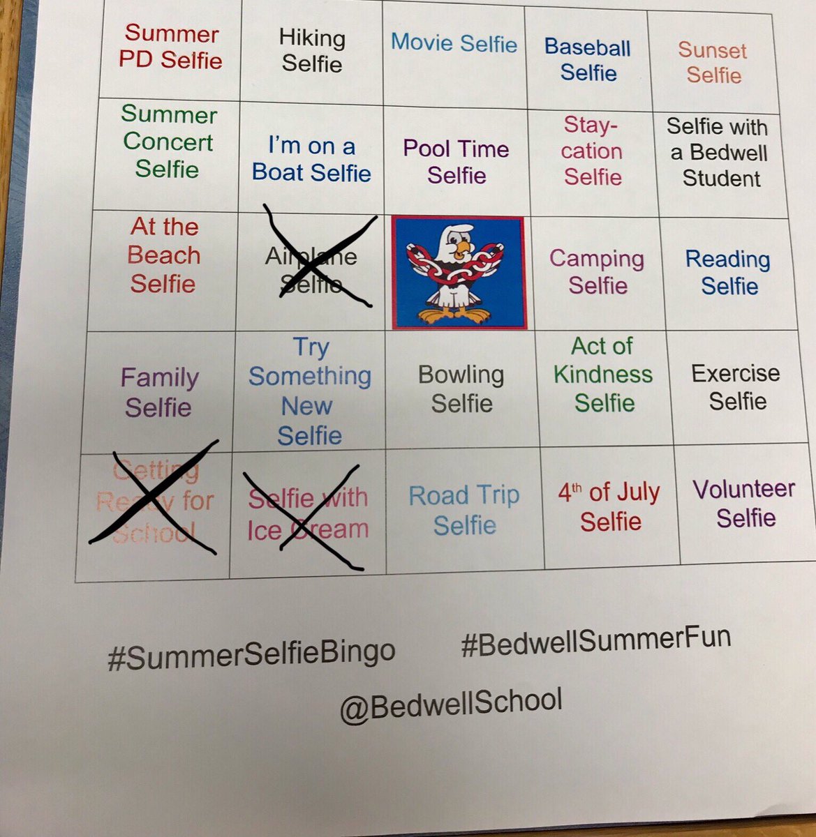 MsVuEDU's tweet photo. Some PD here at #hcedtechfest to get ready for the school year! With @bedwell_tech for #SummerSelfieBingo! #BedwellSummerFun @BedwellSchool https://t.co/2XkDTmFnRJ