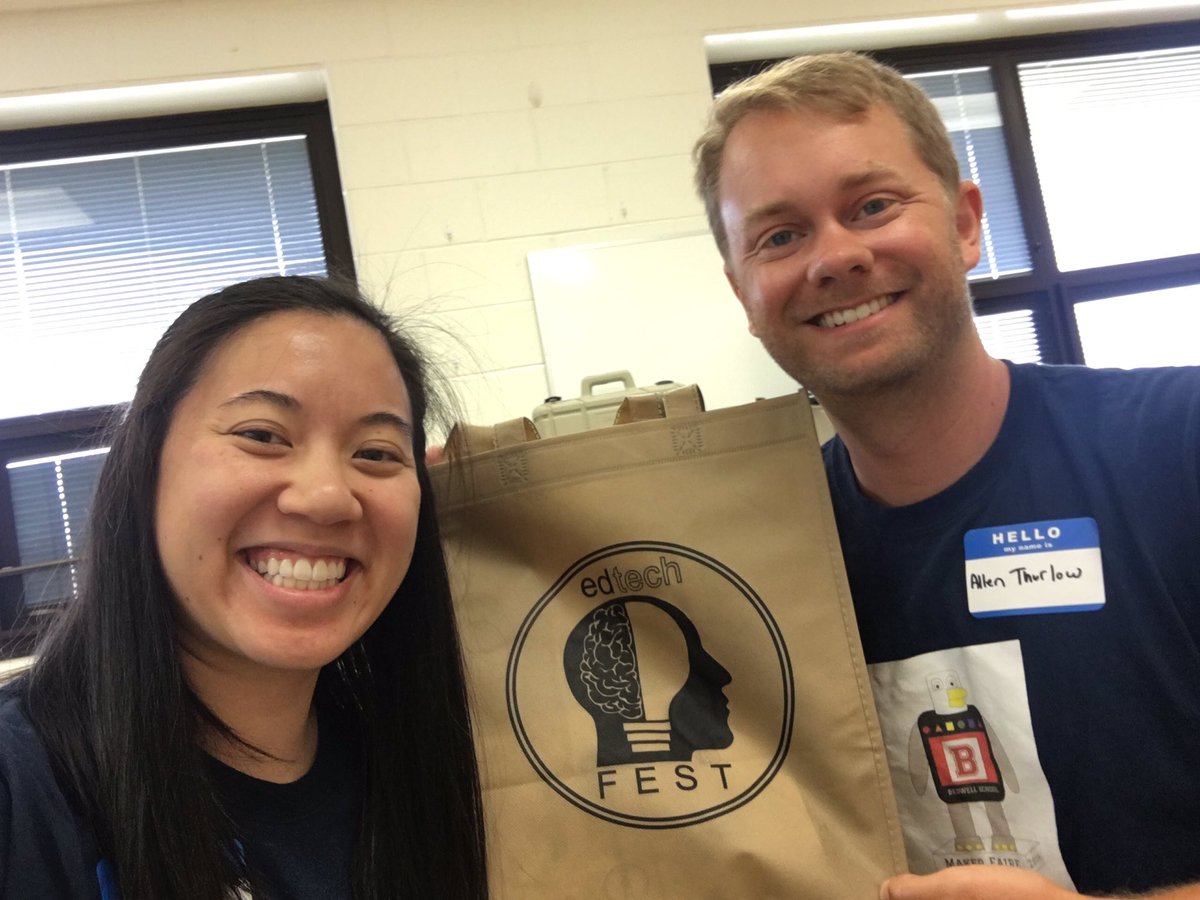 MsVuEDU's tweet photo. Some PD here at #hcedtechfest to get ready for the school year! With @bedwell_tech for #SummerSelfieBingo! #BedwellSummerFun @BedwellSchool https://t.co/2XkDTmFnRJ