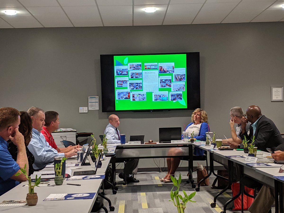 DianeBHatfield's tweet photo. Executive Director @AmyRazor sharing the Life Lessons from Bamboo @NKCESKids1st ♥️ Be strongly rooted yet flexible ♥️ Find wisdom in emptiness. @CCSLeader #BambooStrong https://t.co/UbmKTcofcA