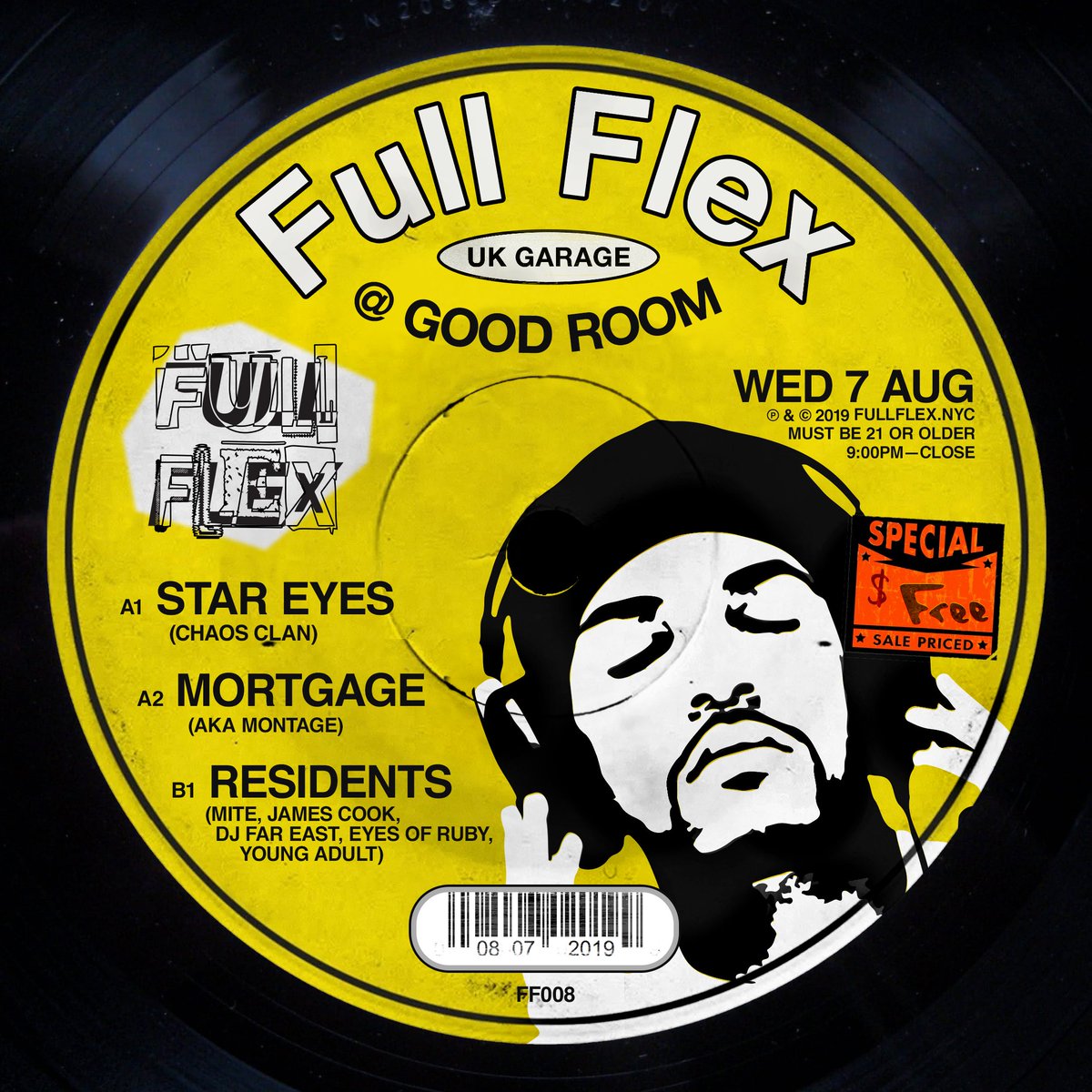 GoodRoomBK's tweet photo. FREE PARTY TONIGHT... 

Celebrating soundsystem culture from UK classics to contemporary bassweight tonight at @FullFlexNYC. Guests @stareyezzz &amp; Mortgage will be playing in the Bad Room alongside residents @mitetwits, @NickConklin, @TiNyMC, Young Adult and @azabetta from 9pm. https://t.co/blhzG1oQBW