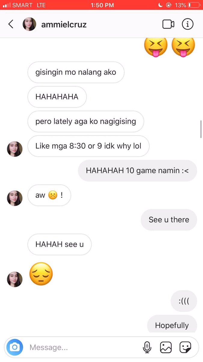 24Iniinvite ko siya sa game ko syempre para may taga cheer at taga punas ng likod ko HAHAHA nagpaplano na din kami magkita 