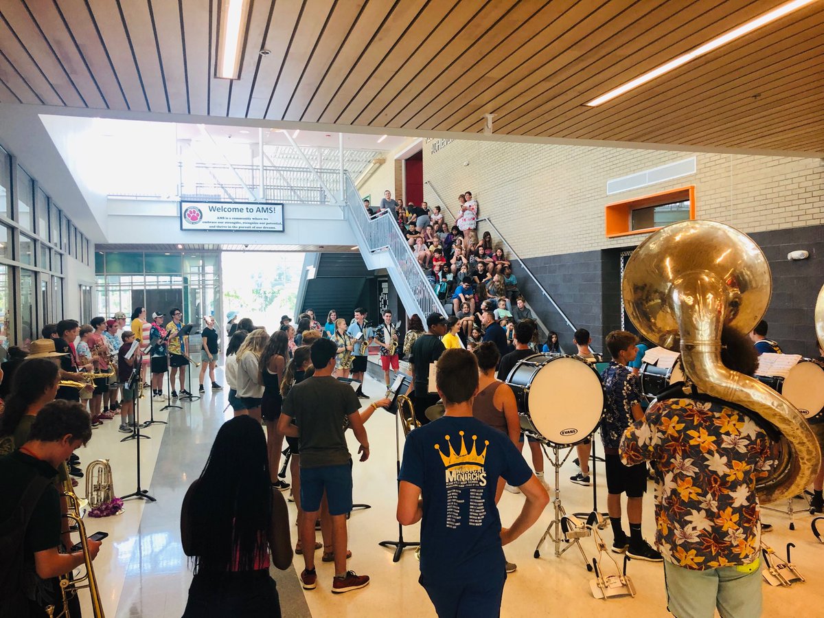 aprildockery's tweet photo. Thank you AHS/SILSA Band for performing for our Cougar Step Up students! #TheACSWay #CougarPrideAVL https://t.co/sKALUCTPbp