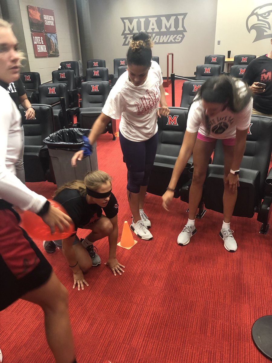 MiamiOH_WBB's tweet photo. A look at our first Team Building Day with the squad. Core Value #1: Trust - To accomplish anything, there must be some form of trust involved! #GettingStrongerDaily
๐ช๐ฆ
๐ดโซ๏ธโช๏ธ https://t.co/ePBbopiRw9