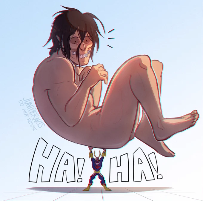 A few more bnha/snk crossover interactions ? 
#bnha, #snk, #attackontitan,  #myheroacedemia, #進撃の巨人, #ヒロアカ, #heroaca_a 