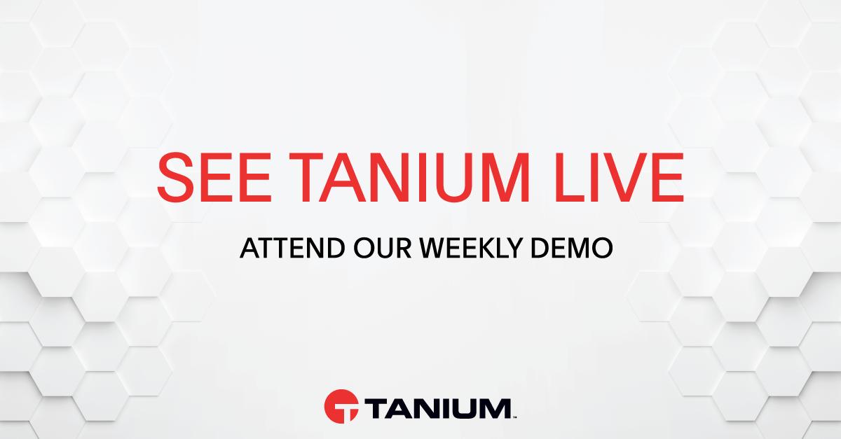 Tanium tweet picture