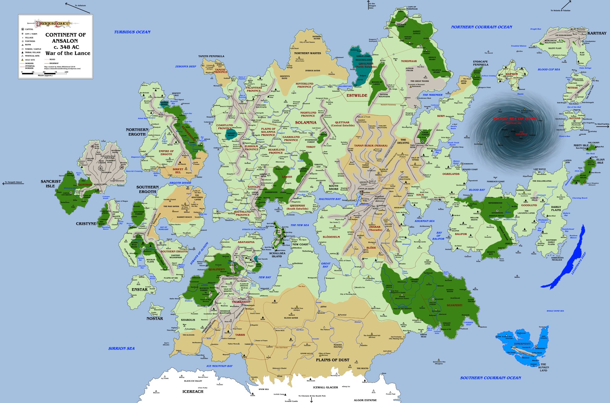 A Map of Dragon Age  Atlas of Ice and Fire