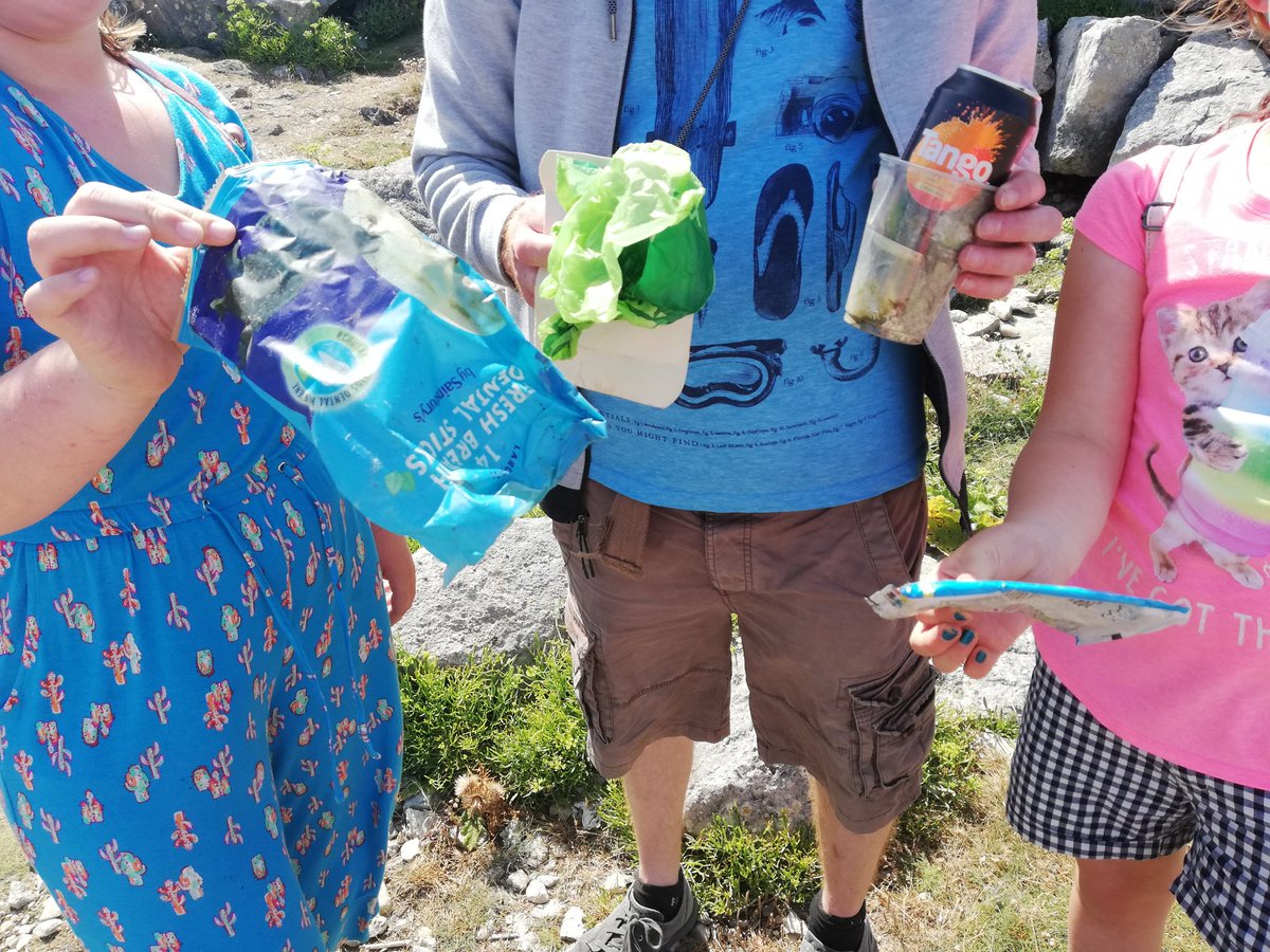 birdcagebarn's tweet photo. @GreenPlanetSPS even on holiday we're collecting other peoples rubbish.... Well done peeps #plasticpollution https://t.co/MNmas5O6CI