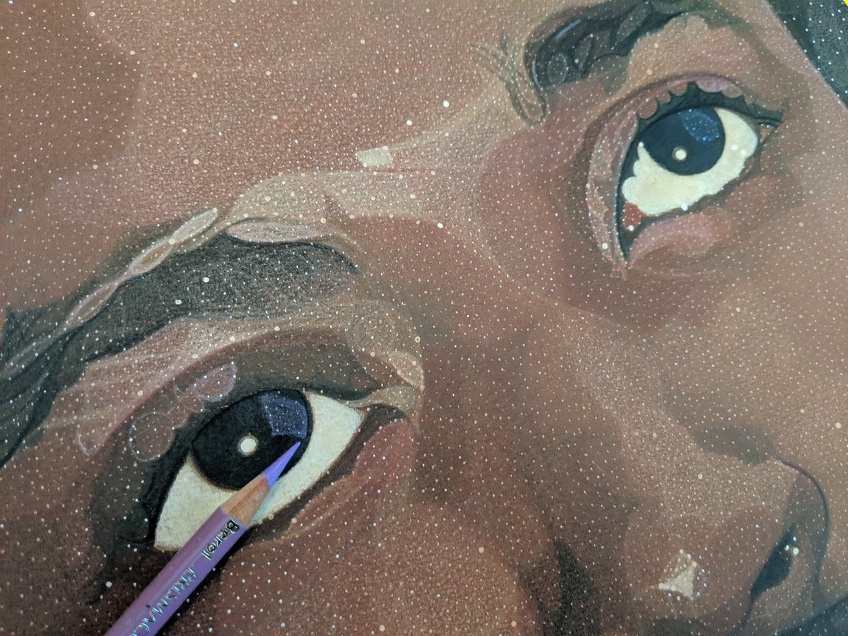 PapadakisArt's tweet photo. Highlighting ODB's eyes with a hint of Parma Violet by @PrismacolorUS 🌈👌 THRILLED to be working with @LinkMediaLLC &amp; @TheBoogieShack !! 🙏🙏

#linkmediapartners #odblegacy #oldirtybastardlegacy #odb #purplehazeradio #theboogieshack #hiphop #rapper #rapartist #georgepapadakis https://t.co/SijjV6nAUU