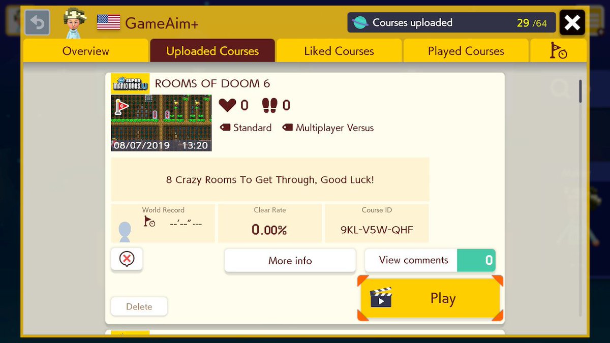 GameAimPlus's tweet image. #SuperMarioMaker2 #NintendoSwitch