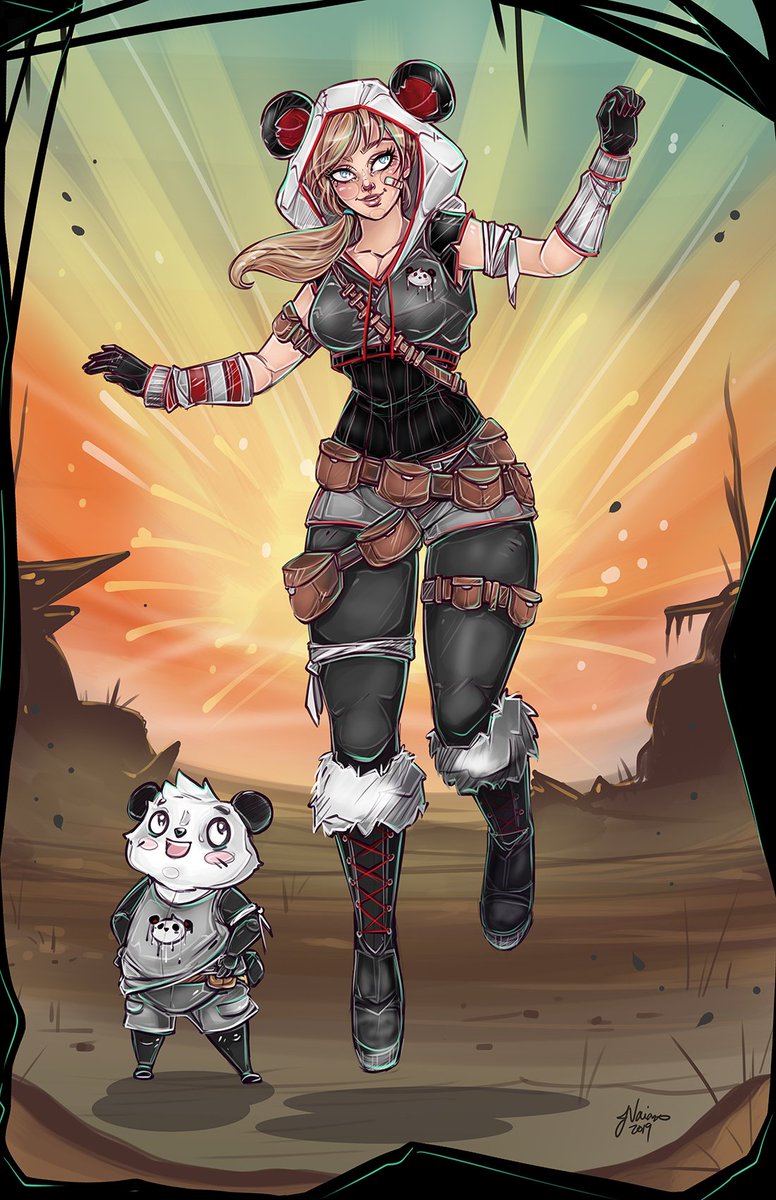 NoFlutter's tweet image. This is my @AdmiralBahroo Borderlands Contest entry &amp;lt;3 It was really fun to draw!