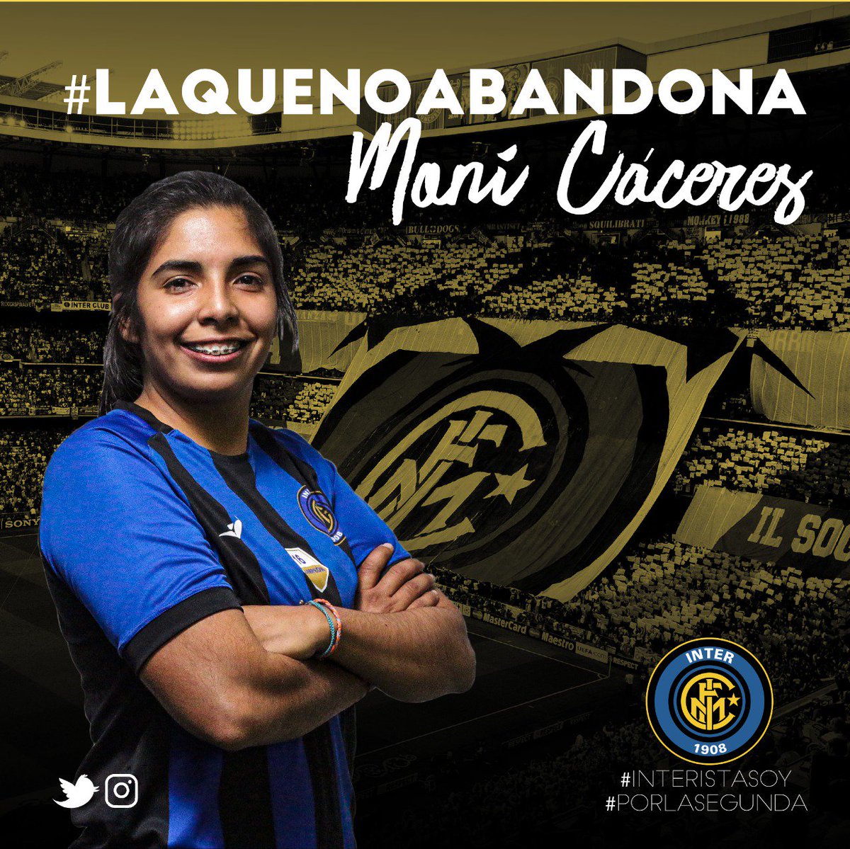 InterFemUNA's tweet photo. #LaQueNoAbandona
La incondicional del equipo, siempre jugó lesionada pero que partidazos metió 😍
Atajense porque ahora tiene rodilla y quiere salir campeona una vez más, ella es la mimada @moniicaceres 🖤💙⚽🏆 #PorLaSegunda #InteristaSoy
Ph: @analialopezpy https://t.co/gbvMviYaNX