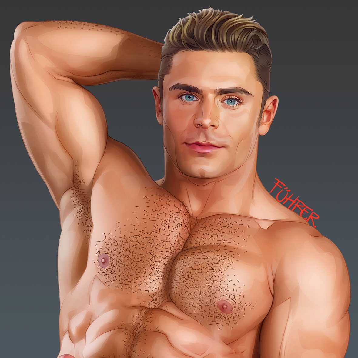 Matt Brody commission, this made me realize how incredibly hot is Zac Efron...
