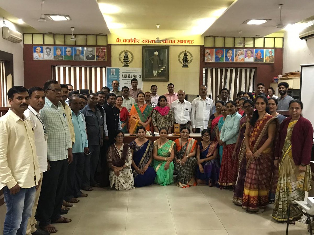 Today, ZP Pri. Education Dept., under the guidance of Dr. Vaishali Zankar,Education Officer has launched a tablet based teaching-learning platform called Nalanda Project, in 10 schools of the district with support of DIECPD team n Leadership for Equity, an NGO working in Nashik.