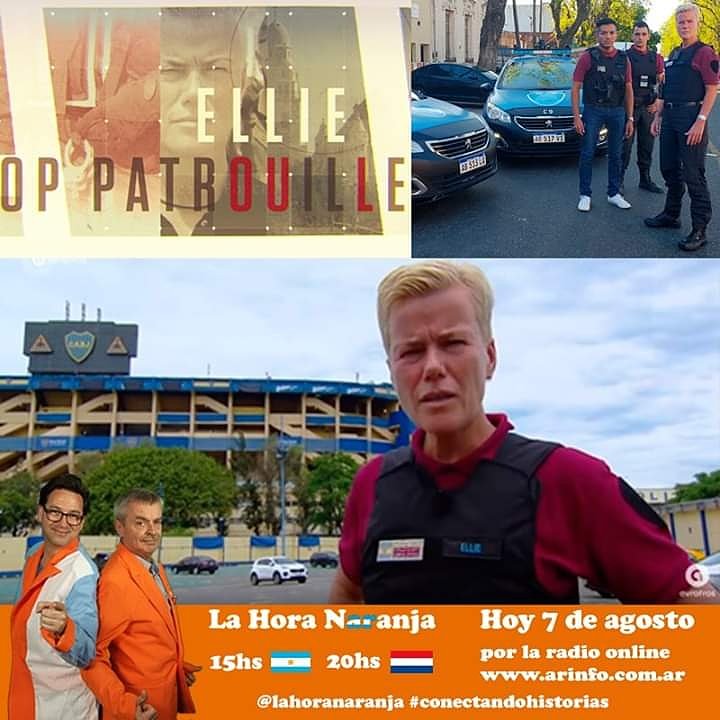 lahoranaranja's tweet photo. Hoy en #lahoranaranja no te pierdas la nota con Ellie Lust y su experiencia acompañando a la Policia de la Ciudad para su programa Ellie Patrulla. #policia #politie #ellielust #conectandohistorias @AndreDas72 https://t.co/NVbrQsuIbJ