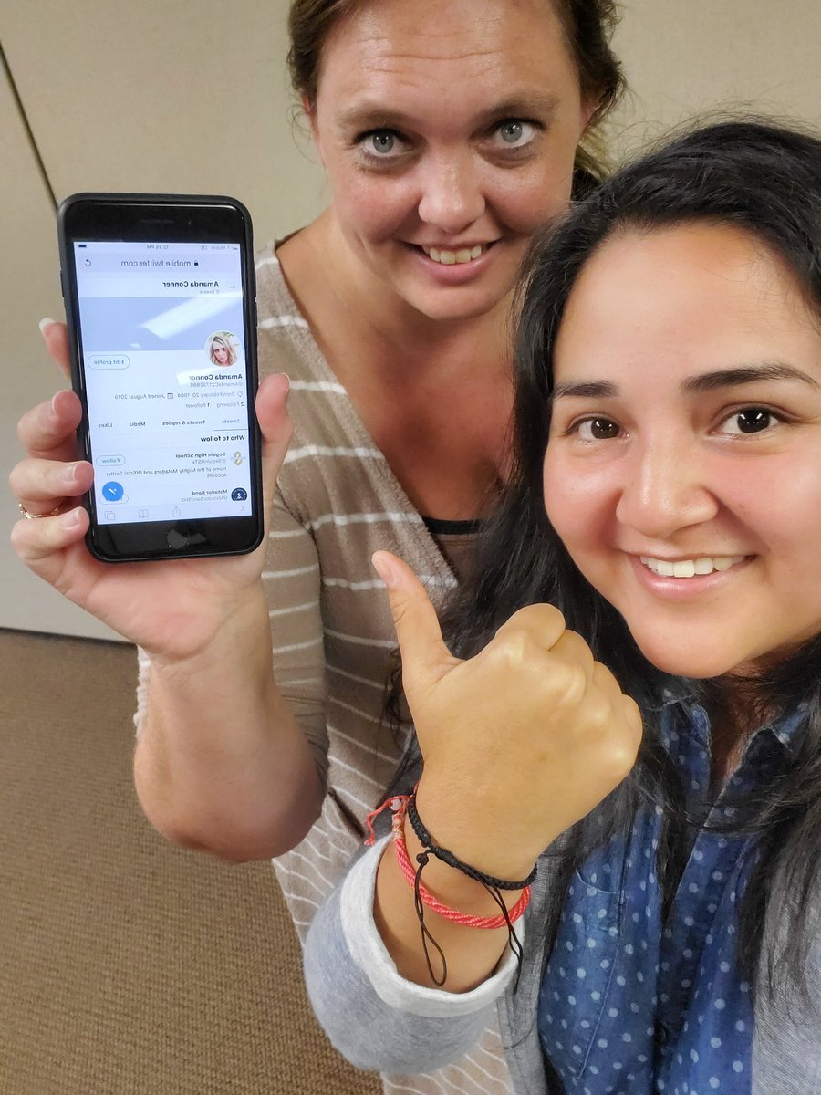JessicaChavezU5's tweet photo. Hey! I'm following @AmandaC21732886 !!! She's awesome! We will be working together at Barnes Middle School!!
#TeamSeguin #SeguinNTA19 #FollowSomeoneSelfie #BarnesMS https://t.co/F7THnsevad