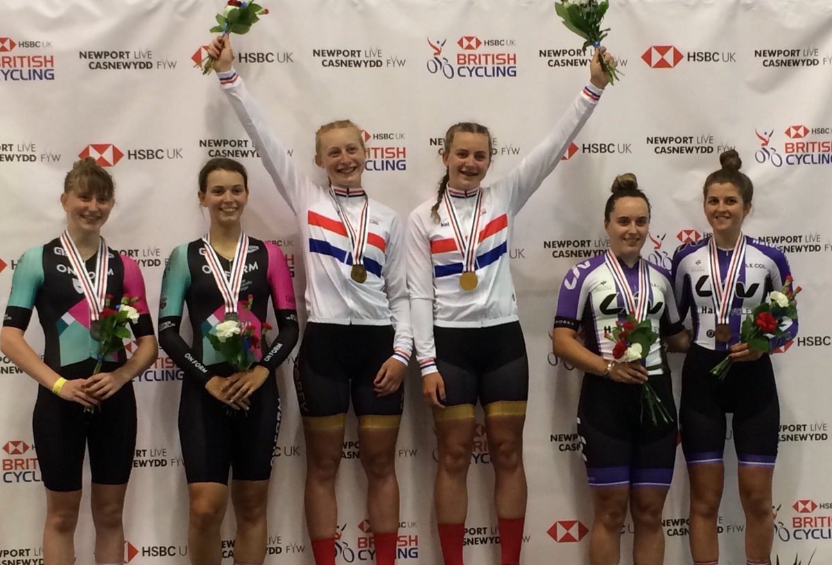 BeicioCymru's tweet photo. Hyd yn oed mwy o lwyddiant Cymreig ar ddiwrnod 3
🥇 🥈 🥉
Da iawn
@Backstedt_Zoe
@EBackstedt6
@EllaBarnwell2
@elkingy9
Adroddiad i ddilyn...
🏴󠁧󠁢󠁷󠁬󠁳󠁿 🚴🏻‍♀️ 🇬🇧
Welsh girls boss the Madison 👊 💪 
#TrackChamps #YJTN2019
@BritishCycling @StoreyRT
📸 - @TowyRider https://t.co/kwsFHannZ5