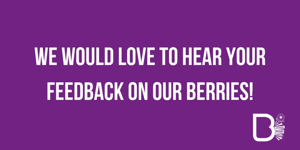 Got feedback for us? We'd love to hear it! #Feedback