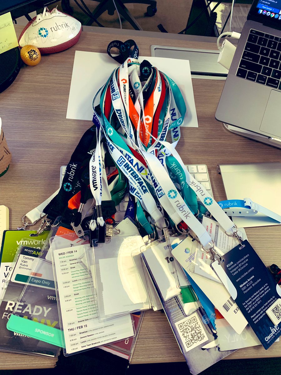 tommytvan's tweet photo. 4 years worth of trade shows, conferences, SKOs @rubrikInc https://t.co/Nh66N0WASB