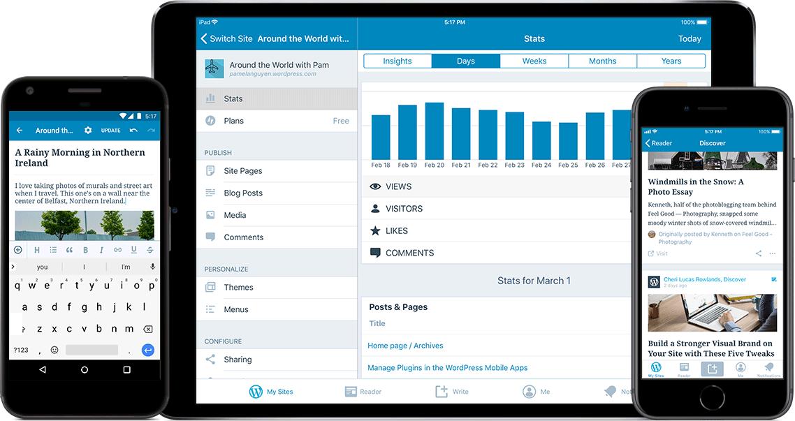Inspiration strikes any time, anywhere. WordPress mobile apps put the power of publishing in your hands, making it easy to create and consume content. buff.ly/2EzPnk2 #wordpress #webdesign
