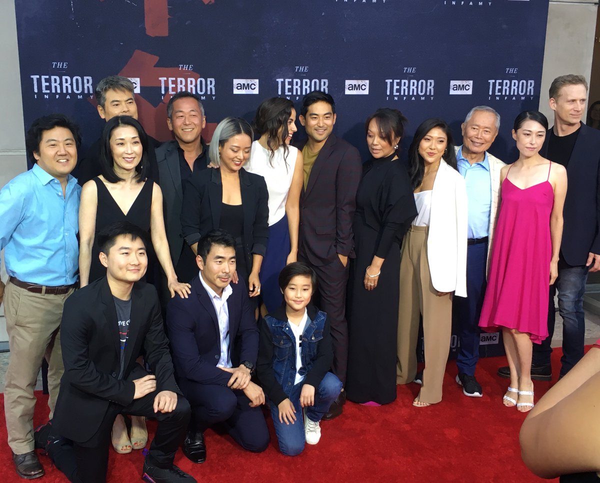 wegtalent's tweet photo. Celebrating @TheTerrorAMC cast and crew with @lcshorten on the red carpet. Congrats on last night’s premiere! Tune into @amctv for The Terror starting August 12. https://t.co/2yzMJkP6mL