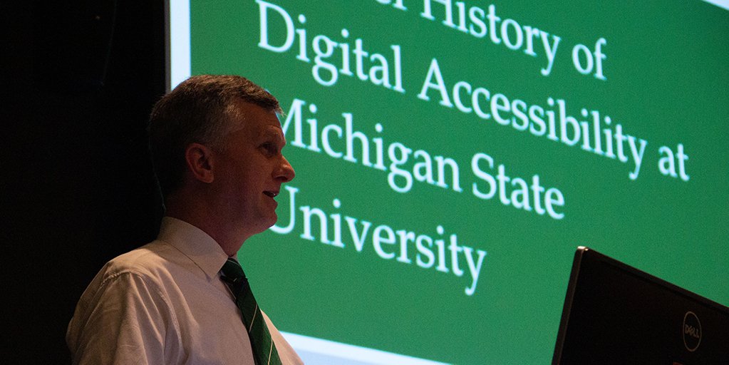 TechAtMSU's tweet photo. Digital accessibility has become a key focus at MSU. Learn how the newly formed DigitalX team is trailblazing for inclusive content: https://t.co/tRTf3mIGQR
#SpartansWill #TeamMSUIT #webaccessibility https://t.co/cW1MCjEVSY