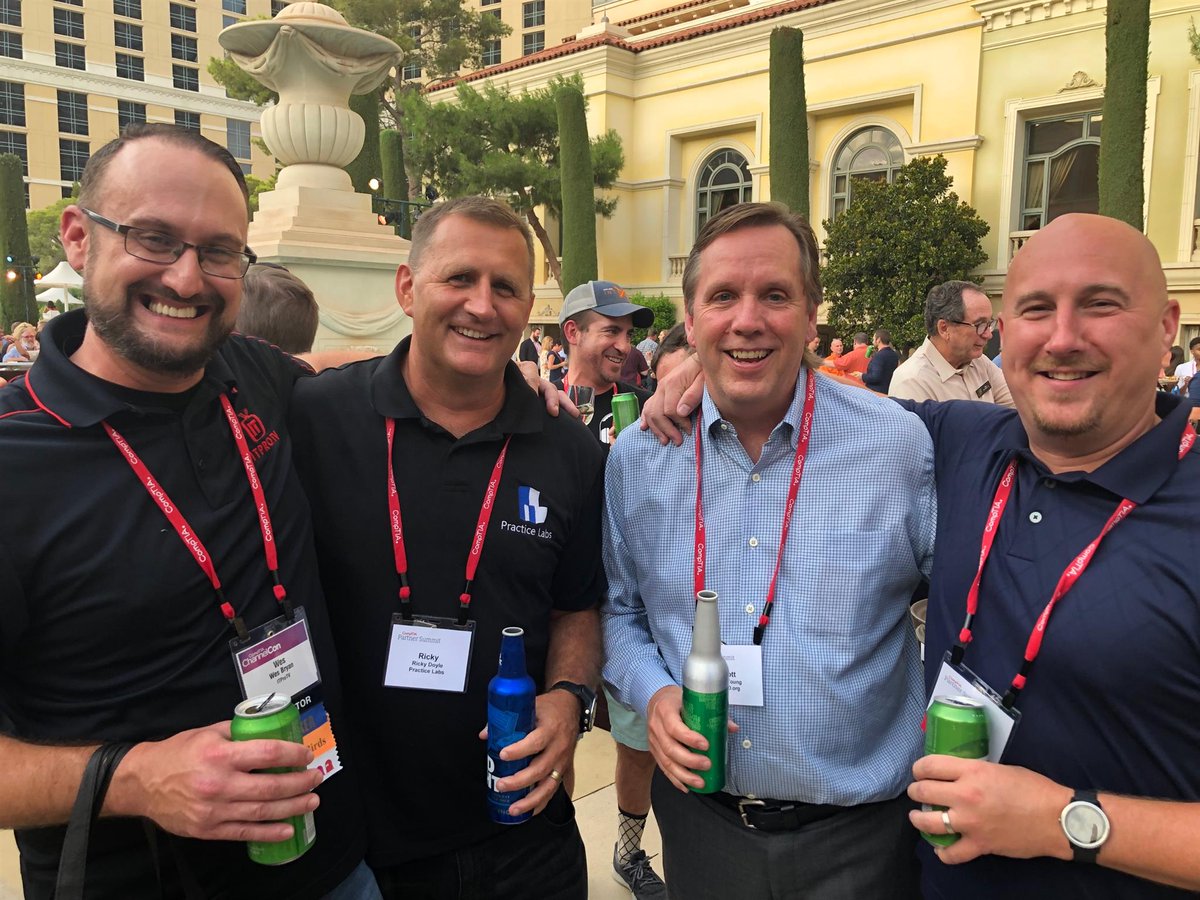 SynED’s Executive Director/President, Scott Young, with our partners for IT Fundamentals+ voucher program at <a href="/CompTIA/">CompTIA</a>. <a href="/PracticeLabs/">Practice Labs, from ACI Learning</a> <a href="/ITProTV/">Aci learning</a> #ChannelCon